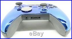 Xbox One Elite 7 Watts Rapid Fire Mod Controller withChrome Blue Face Plate