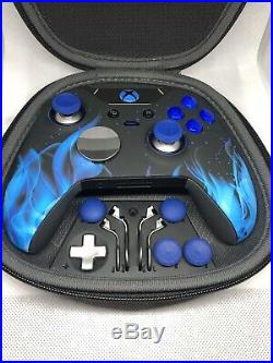 Xbox One Elite Controller Blue Flame CUSTOM LIMITED EDITION Blue LED
