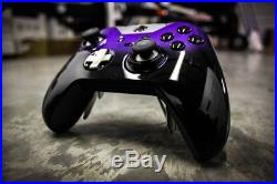 Xbox One Elite Controller Custom Painted Midnite Black with Grape Fade