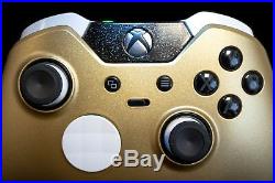 Xbox One Elite Controller Original Custom Design Gold White