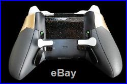 Xbox One Elite Controller Original Custom Design Gold White