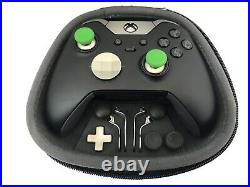 Xbox One Elite Series 1 Wireless Controller Model 1698 + Case Black/Xbox Green