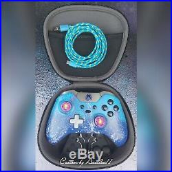 Xbox One Elite Wireless Controller Custom Blue&purple Ombre & Splatter Blueled