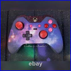 Xbox One Elite Wireless Controller Custom Galaxy Red Scuf Ice Pink/pur Led