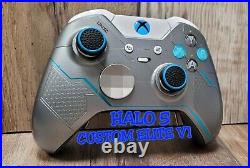 Xbox One Elite Wireless Controller Custom Halo 5 Blueled