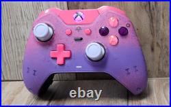 Xbox One Elite Wireless Controller Custom Ombre & Splatter Pink/purple Led
