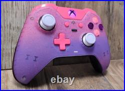 Xbox One Elite Wireless Controller Custom Ombre & Splatter Pink/purple Led