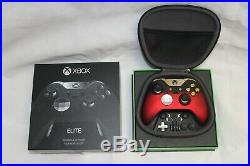 Xbox One Elite Wireless Custom Controller Gold / Red Shadow 6 Month Warranty