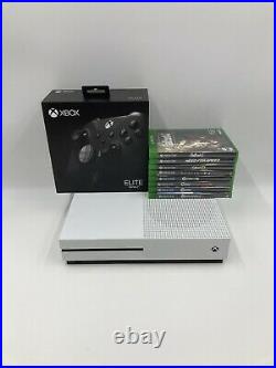 Xbox One S 1 TB White Console With Elite Series 2 Controller & 8 Games