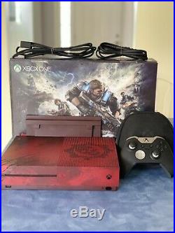 Xbox One S Gears of War 4 Limited Edition 2TB Crimson Red + Elite Controller
