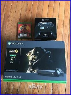 Xbox One X 1TB Red Dead Redemption 2, Fallout 76 and Elite Controller Bundle