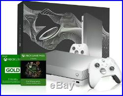 Xbox One X Platinum Limited Edition Bundle with Live, Game Pass, Elite Controller