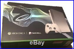 Xbox One X Platinum Taco Bell 1TB Console with Elite Controller NEW Microsoft