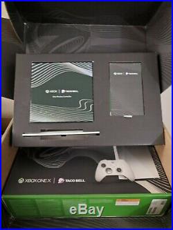 Xbox One X Platinum Taco Bell Limited Edition withElite Controller RARE & NEW
