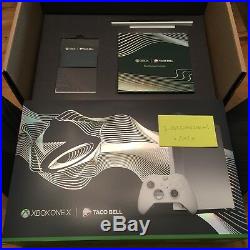 Xbox One X Platinum Taco Bell With Elite Controller INCLUDED