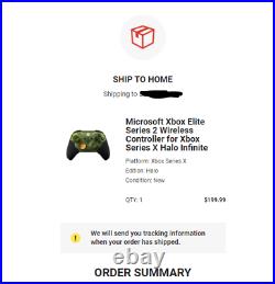 Xbox Series X/One Elite Series 2 Halo Infinite Limited Ed. Controller IN HAND