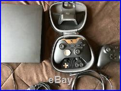 Xbox one x + elite controller with case, charging doc & astro a10 headset bundle